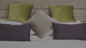 Worked with Brannens of Newport - Photo of the bed in the guest rooms in Brannens.