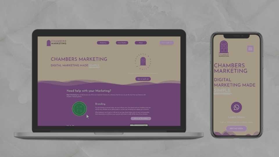 Web Design - Chambers Marketing, designing and creating website. Beautiiful sites, functionality